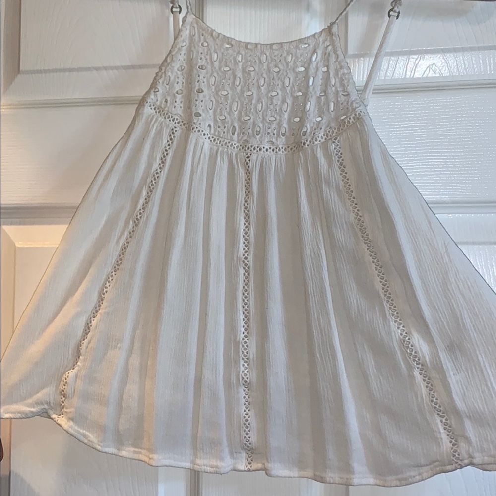 Aeropostale White Halter Tank Top
